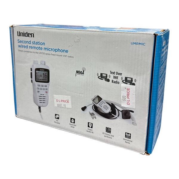 Uniden Second Station wire remote microphone in box