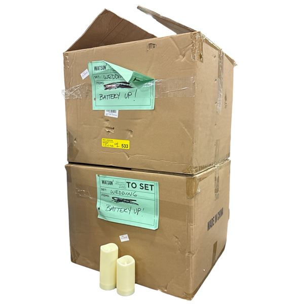 2 Boxes of Light up Candles