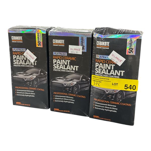 Group of 3 Rapid Ceramic Paint Sealant