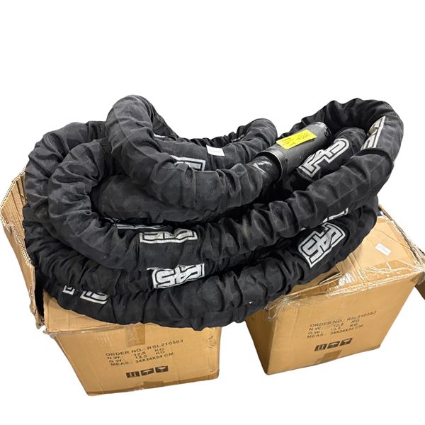 Large group of F45 battle ropes
