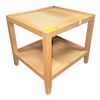 Image 1 : Two-Tier Light Oak Wood End Table (22x22x23.5)