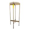 Image 2 : Round Marble Top Tall Brass Metal Accent (34.5 H)