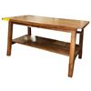 Image 2 : Two-Tier Solid Wood Rectangular Coffee Table (35x20x19.5)