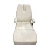 Image 1 : White Vinyl Adjustable Hydraulic Spa / Salon Facial Treatment Chair