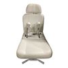 Image 1 : White Vinyl Hydraulic Treatment Table / Facial Bed with Removable Armrests