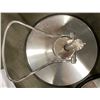 Image 4 : Set of 3 Industrial Stainless Steel Counter Stools with Footrests