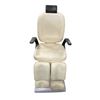 Image 1 : White Vinyl Multi-Section Hydraulic Salon / Spa Treatment Chair with Black Headrest and Armrests