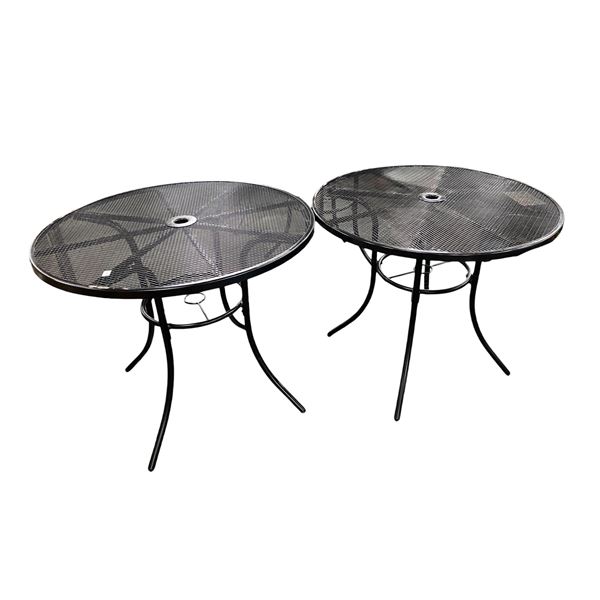 2-Pcs Round 36" Patio Dining Tables