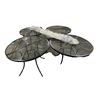 Image 1 : Group of 5:  4-Pcs Round 36" Patio Dining Tables and Patio Umbrella - without base