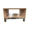 Image 1 : Square Wooden Side Table, H18" x 29" x 29" - some minor wear