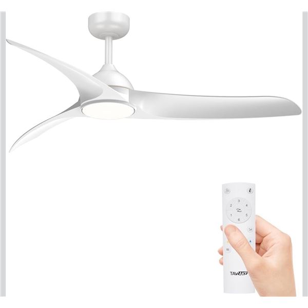 BNIB - TAVZAKE 56" Ceiling Fans White - RV $159.99 - with Light and Remote Control