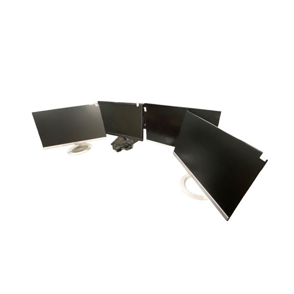 4-Pcs 21" & 23" Monitors - ASUS, LG, Element