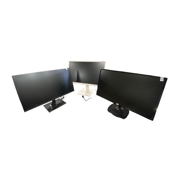 3-Pcs 27" Monitors - LG, Koorui