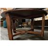 Image 3 : Brown Round Wooden Coffee Table, H16" x Dia. 36"