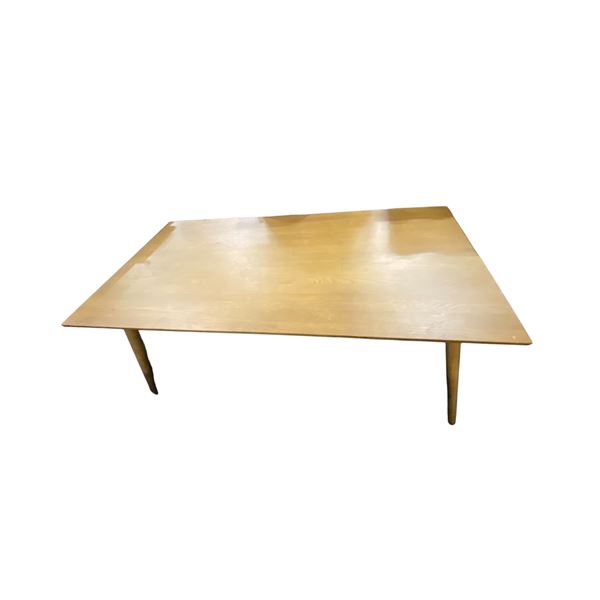 Brown Wooden Dining Table, H29" x W71" x D37" - some minor wear on top