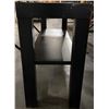 Image 2 : Style in Form Prince Desk Shelf, Black, H17.5" x W35" x D10"