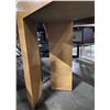 Image 3 : Light Brown Rectangular Wooden Console Table, H30" x W50" x D16" - some minor wear