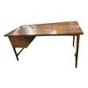 Image 1 : Brown Rectangular Wooden Executive Desk, H30" x W56" x D27.5" - minor wear on top