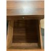 Image 4 : Brown Rectangular Wooden Executive Desk, H30" x W56" x D27.5" - minor wear on top