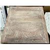Image 2 : Weathered Light Brown Wooden Side Table, H24" x 17" x 16"