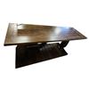 Image 1 : Brown Rectangular Wooden Console Table, H30" x W66" x D18"