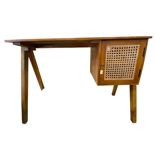 Light Brown Wooden Writing Desk, H31.5" x W44" x D20"