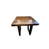 Image 1 : Dark Brown Wooden Side Table, H22" x W23.5" x D24"
