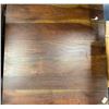 Image 2 : Dark Brown Wooden Side Table, H22" x W23.5" x D24"