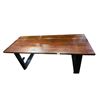 Image 1 : Rectangular Wooden Coffee Table, Chestnut, H17" x W46" x D16"