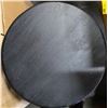 Image 2 : Black Round Wooden Accent Side Table, H22" x Dia. 19"