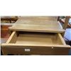 Image 2 : Light Brown Wooden Nightstand, H23.5" x W17.5" x 13" - RV $295