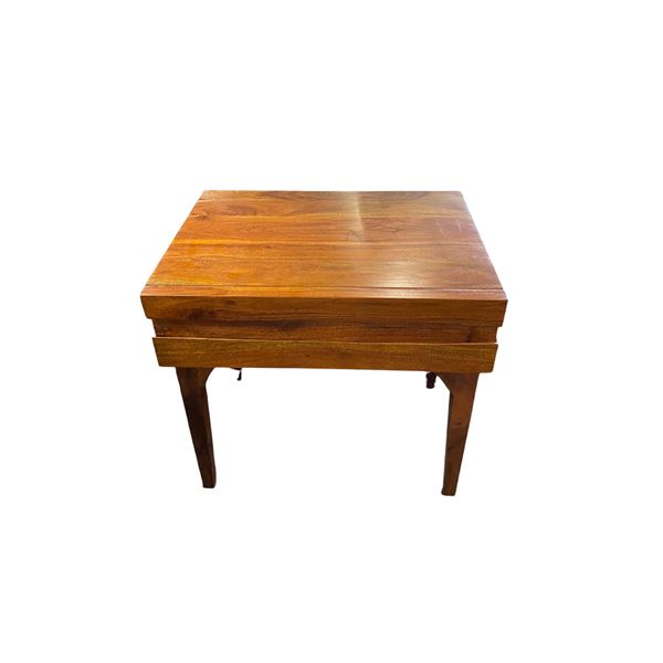 Noble Wooden Coffee Table, Chestnut, H22" x W22" x D16"