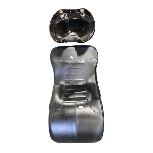 Salon Shampoo Backwash Station with Ceramic Basin Bowl