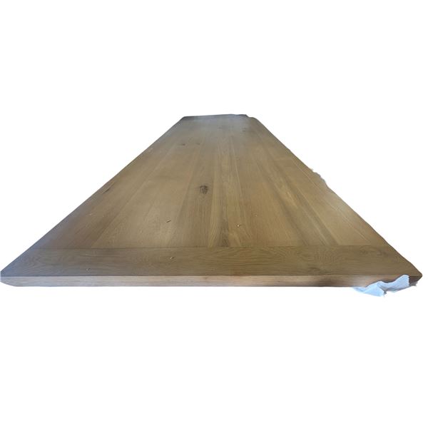 New - Sundays Farmhouse 119.5in Dining Table Oak - Complete with legs and hardware - top approx 119.