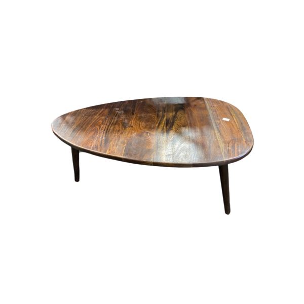 Dark Brown Wooden Coffee Table, H18" x W39" x 23"