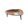 Image 1 : Dark Brown Wooden Coffee Table, H18" x W39" x 23"