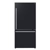 Image 1 : BNIB - Forno Milano Espresso 31-Inch 17.2 cu. ft. Bottom Freezer Right Swing Door Refrigerator in Bl