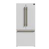 Image 1 : BNIB - Forno 31-inch French Door White Refrigerator, Bottom Freezer 17.5 cu. ft. No Frost Fridge, Ic