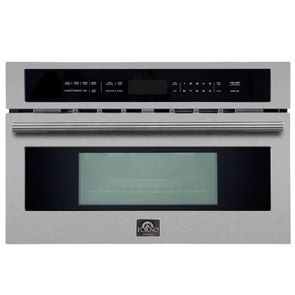BNIB -  Forno Built In Microwave And Convection Oven, 30 inch Exterior Width, 1.6 cu. ft. Capacity, 