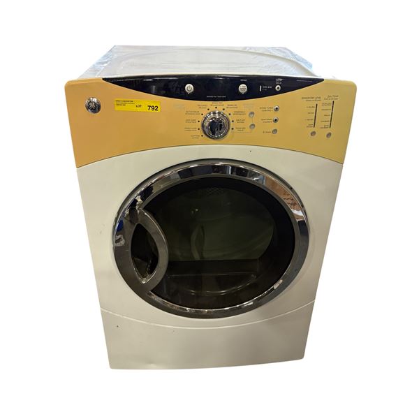 GE Front Load Dryer (used, plugs bent) - from trucking claim