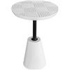 Image 2 : BNIB - Moe's Foundation Outdoor Accent Table White - RV $329 USD