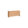 Image 2 : BNIB - Sunday's Form Dresser Oak - 64in W x 18in D x 30in H - RV $2,250