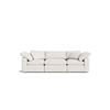 Image 1 : Sunday's Movie Night Large 96" 2 over 2 Sofa - Cream - 90in W x 45in D x 32in H - RV $2,860 (From Oo