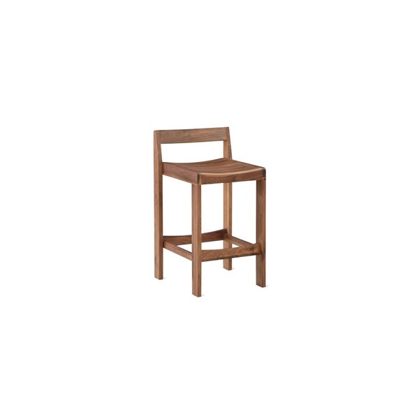 BNIB - Sunday's Plane Stool Walnut - 19in W x 19in D x 33in H - RV $570