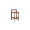 Image 1 : BNIB - Sunday's Plane Stool Walnut - 19in W x 19in D x 33in H - RV $570