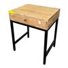 Image 1 : Light Brown Wooden Nightstand, H24" x W20" x D15.5"
