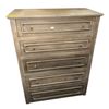 Image 1 : Grey Weathered Wood Five-Drawer, H47" x W36" xD18"