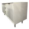 Image 2 : White Modern Wooden Sideboard, H30" x W58" xD20" - some minor wear - RV $895