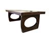 Image 1 : Dark Brown Wooden Coffee Table, H18" x W50" x D26" - RV $445