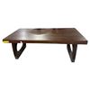 Image 2 : Dark Brown Wooden Coffee Table, H18" x W50" x D26" - RV $445
